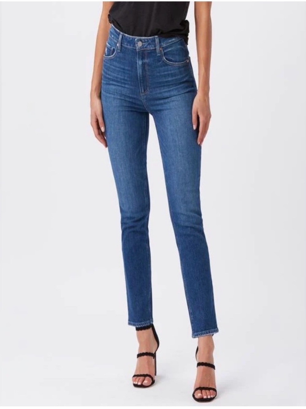 PAIGE Sarah Slim Jeans - Medium Blue